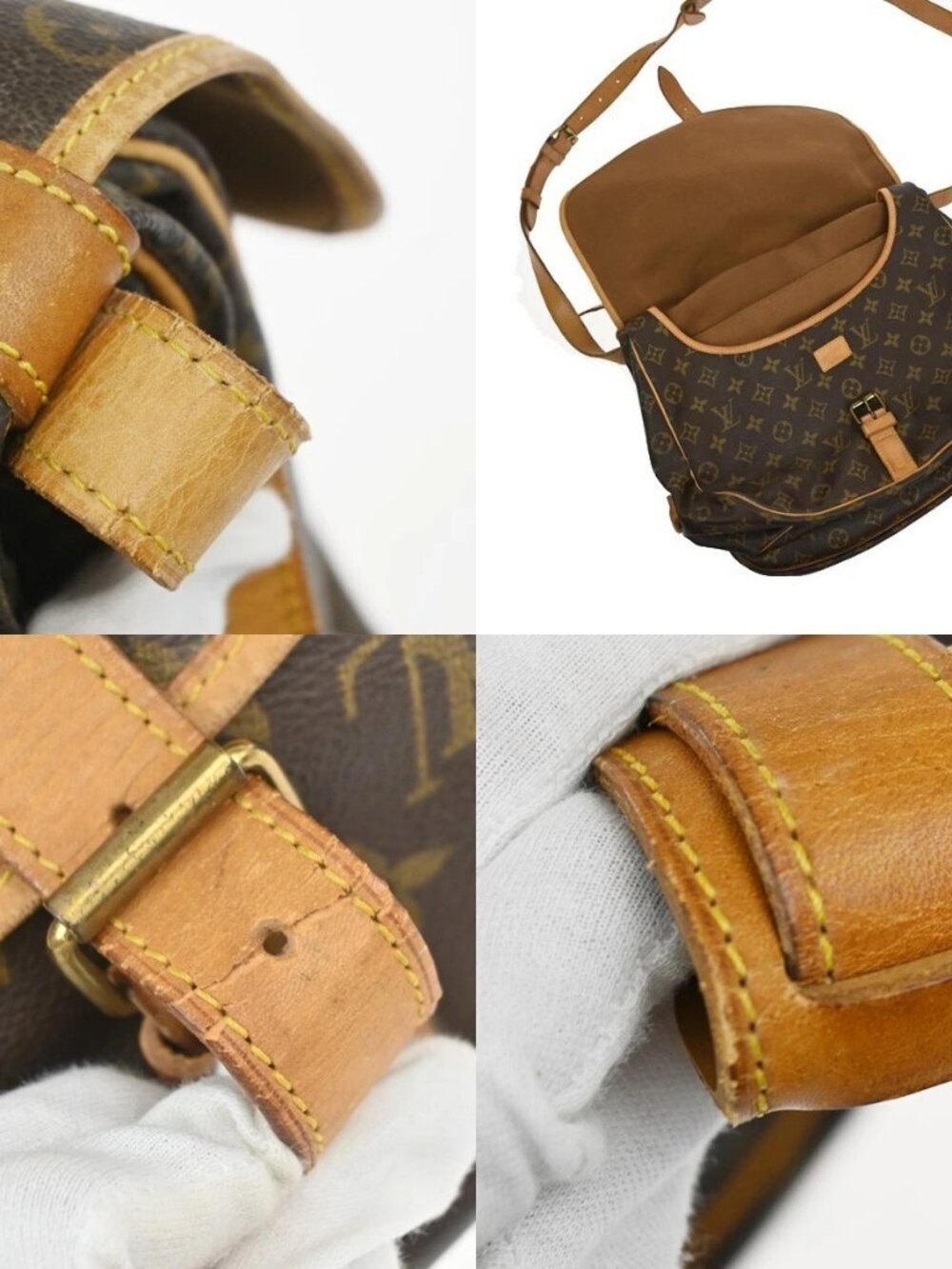 LOUIS VUITTON Saumur 35 Shoulder Bag Monogram Leather BN France M42254 84YJ109 - Picture 9 of 16